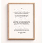 Kipling If Poem Typography Print Wall Art