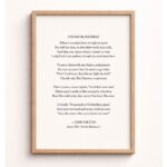 John Milton On His Blindness Typography Print