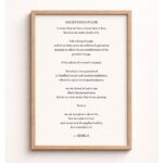 Seneca On the Shortness of Life Stoic Wall Art Print