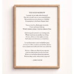 The Good-Morrow – John Donne Poetry Typography Print